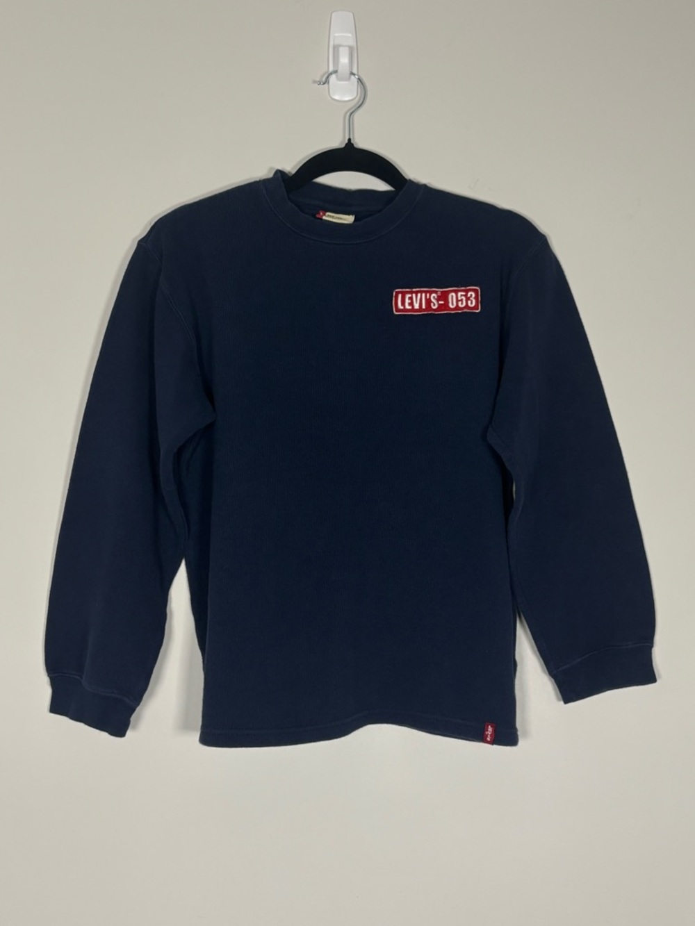 Vintage Levi's Red‎ Tab Navy Blue Long Sleeve Shirt Size L 16/18